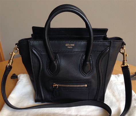 celine nano black replica|is celine a real bag.